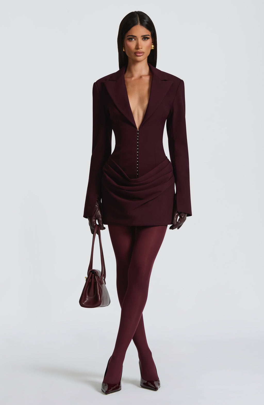 Susie Mini Dress - Plum - Napalia