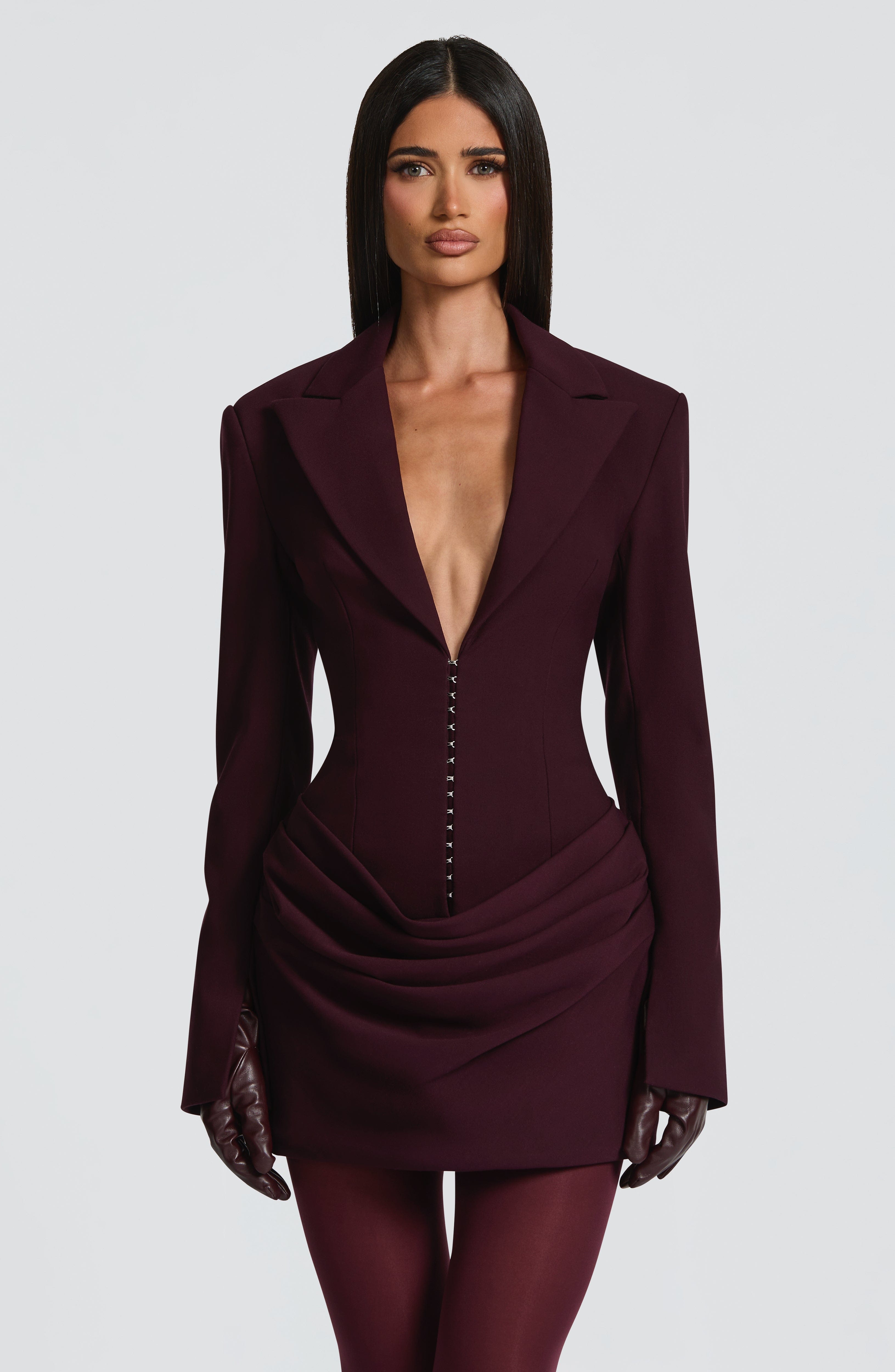 Susie Mini Dress - Plum - Napalia