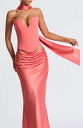 Sybil Scarf - Coral Pink - Napalia