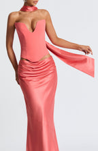 Sybil Scarf - Coral Pink - Napalia