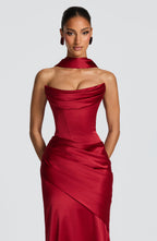 Sybil Scarf - Deep Red - Napalia