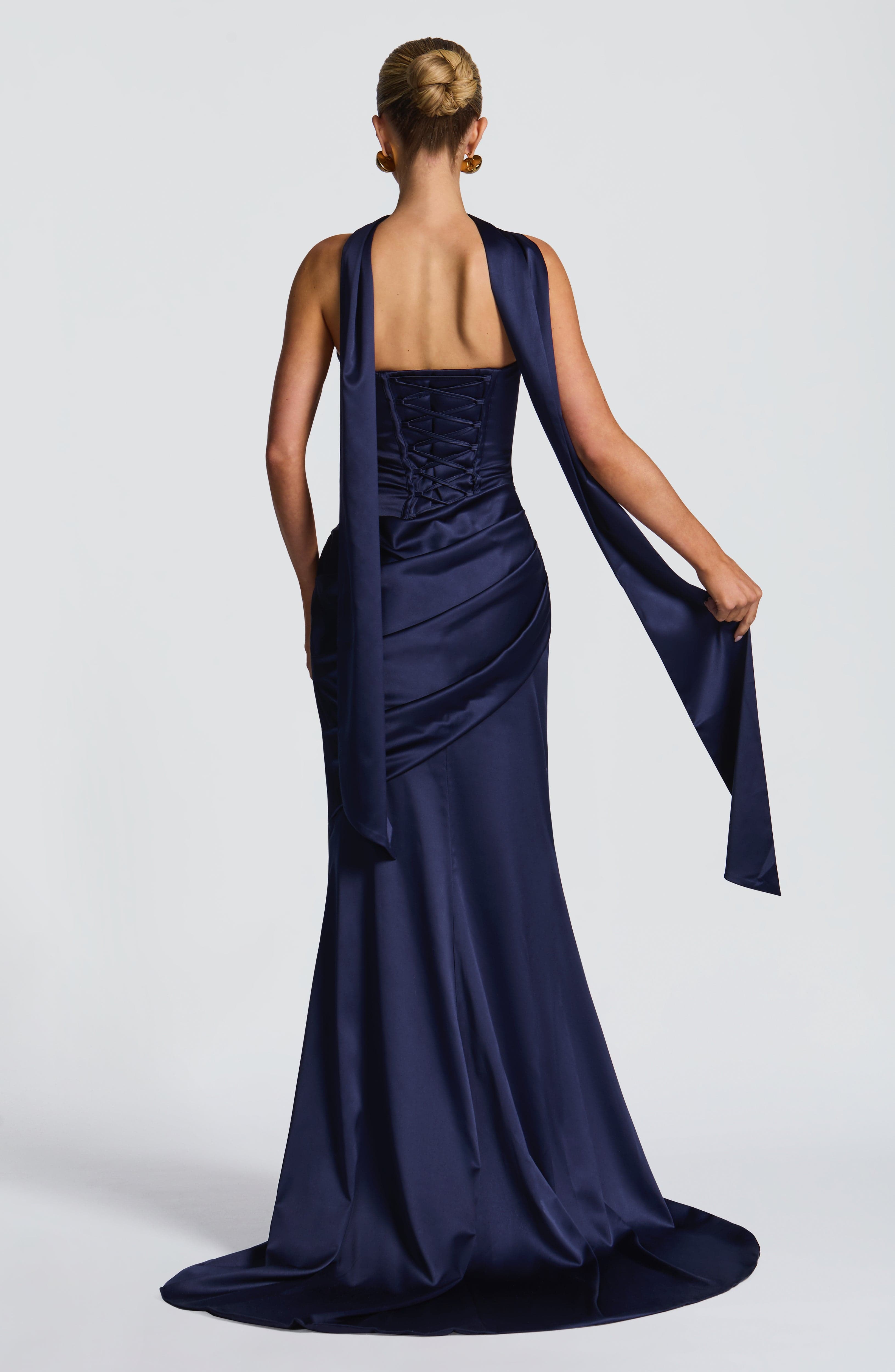 Sybil Scarf - Navy - Napalia