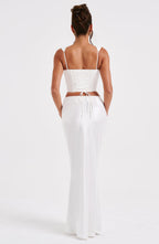 Sydney Maxi Skirt - Ivory - Napalia