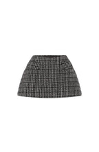 Tabitha Mini Skirt - Black/White - Napalia