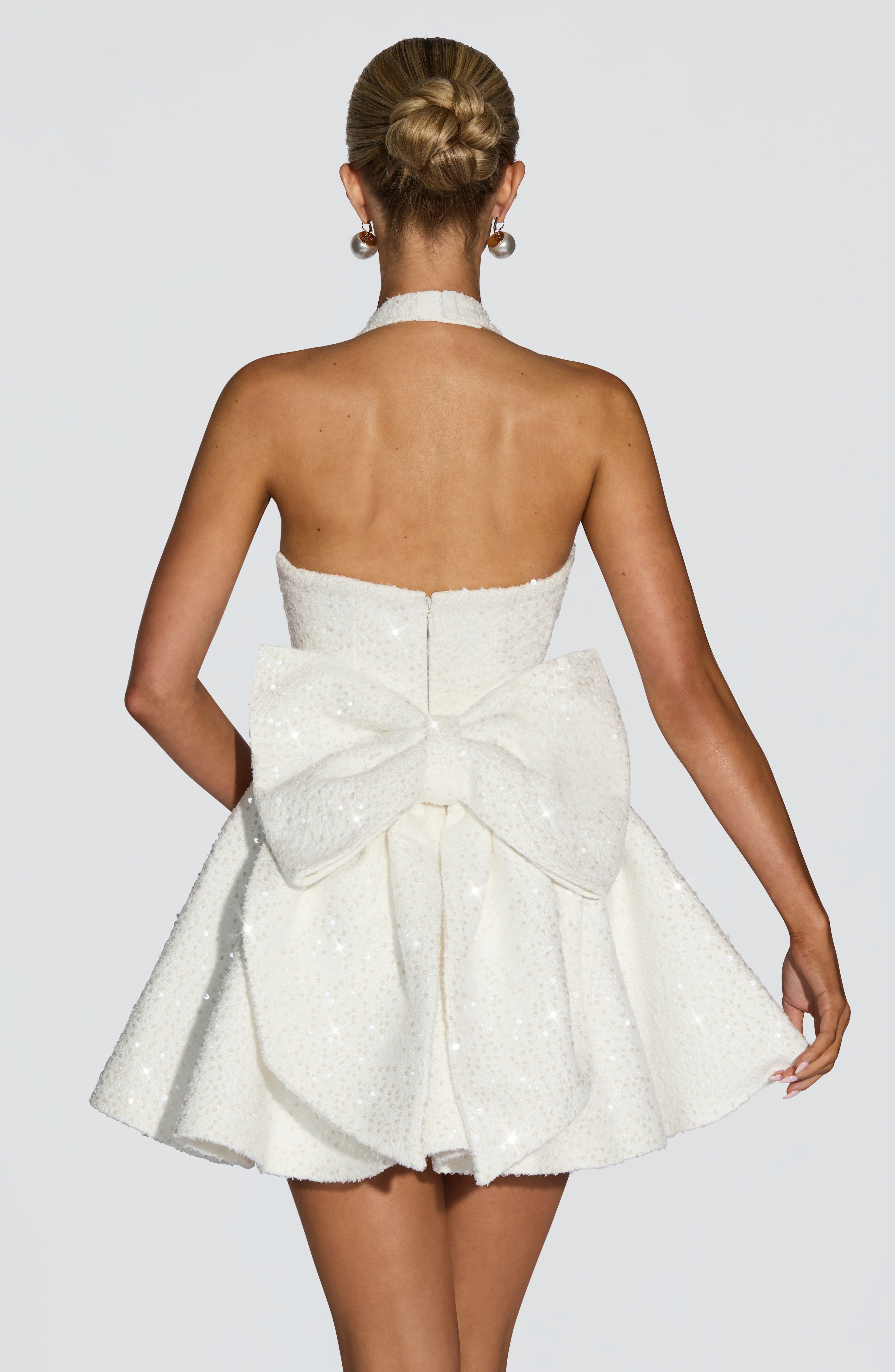 Talara Mini Dress - Ivory - Napalia