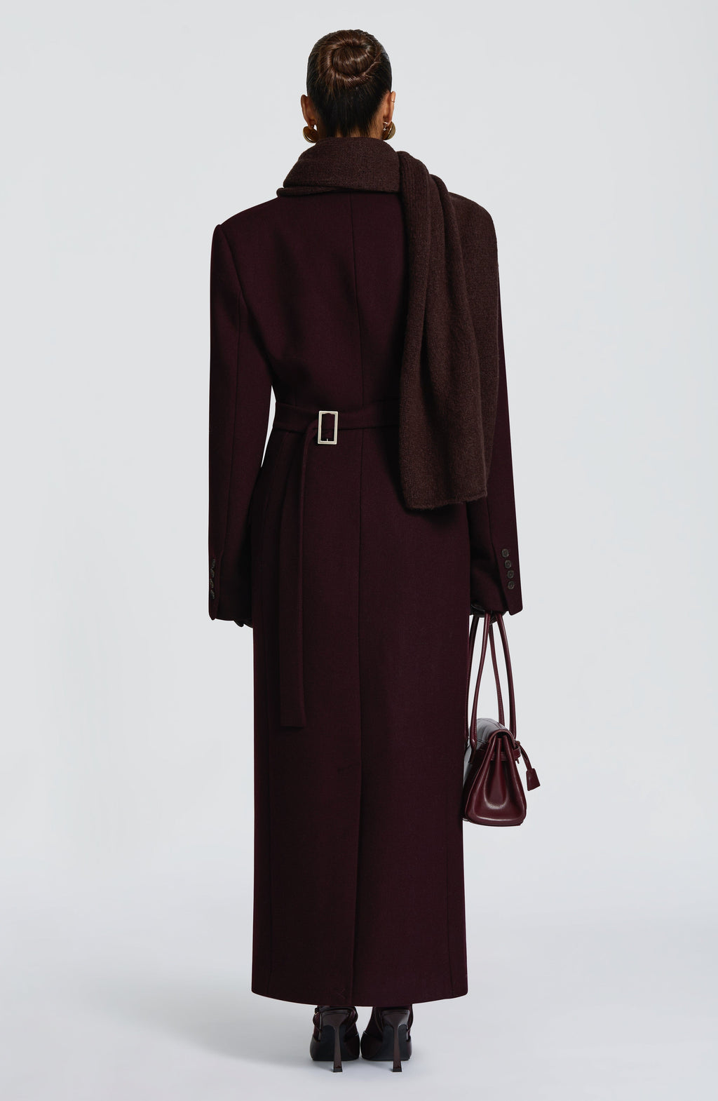 Talin Scarf - Plum Brown - Napalia