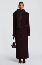 Talin Scarf - Plum Brown - Napalia