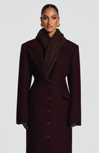 Talin Scarf - Plum Brown - Napalia