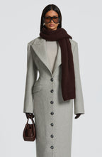 Talin Scarf - Plum Brown - Napalia