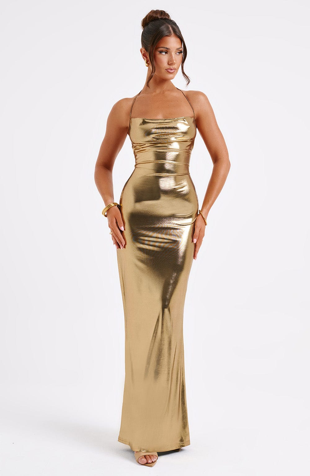 Talisa Maxi Dress - Gold - Napalia
