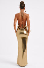 Talisa Maxi Dress - Gold - Napalia