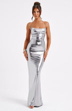 Talisa Maxi Dress - Gunmetal - Napalia