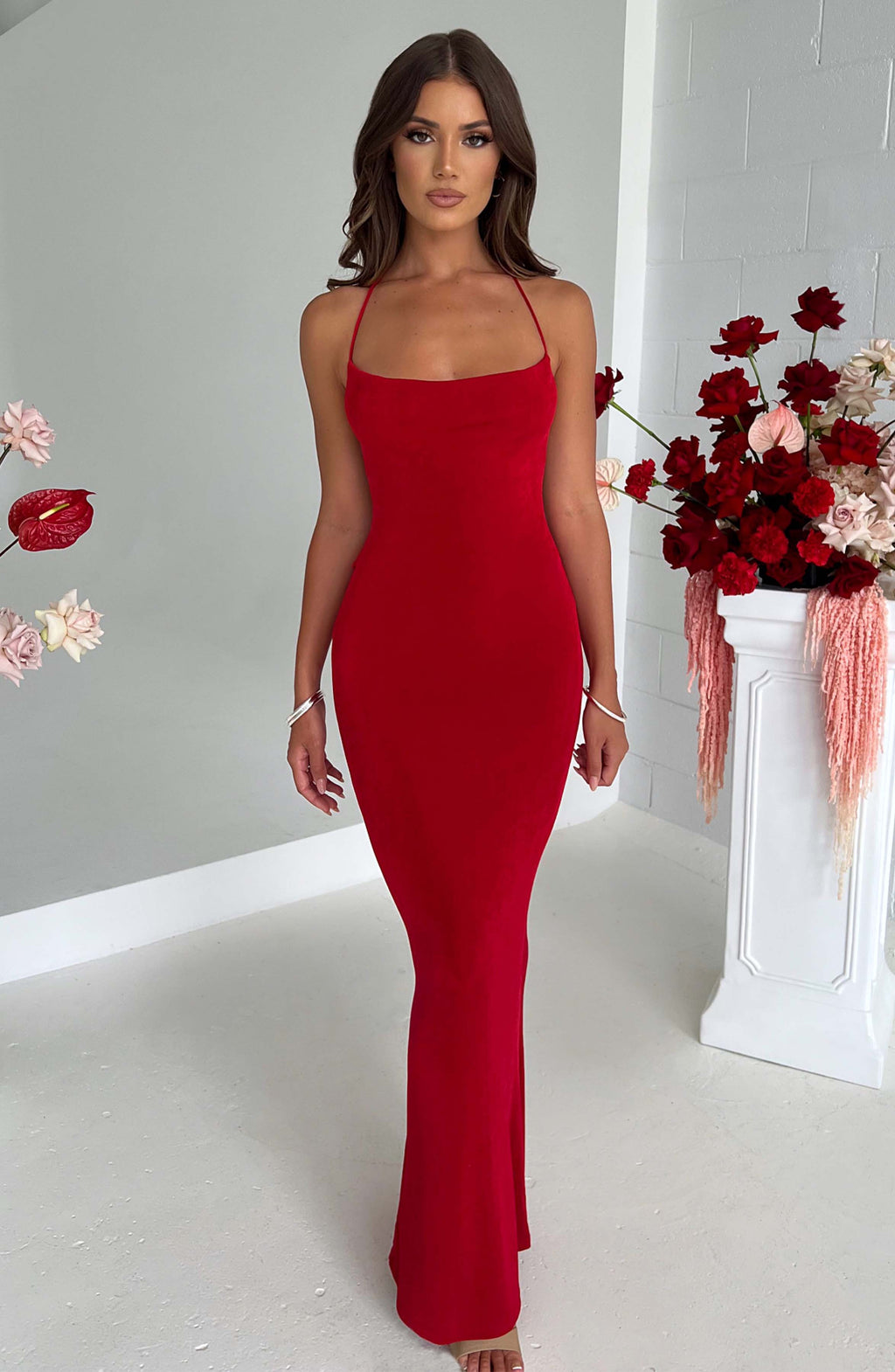 Talisa Maxi Dress - Red - Napalia
