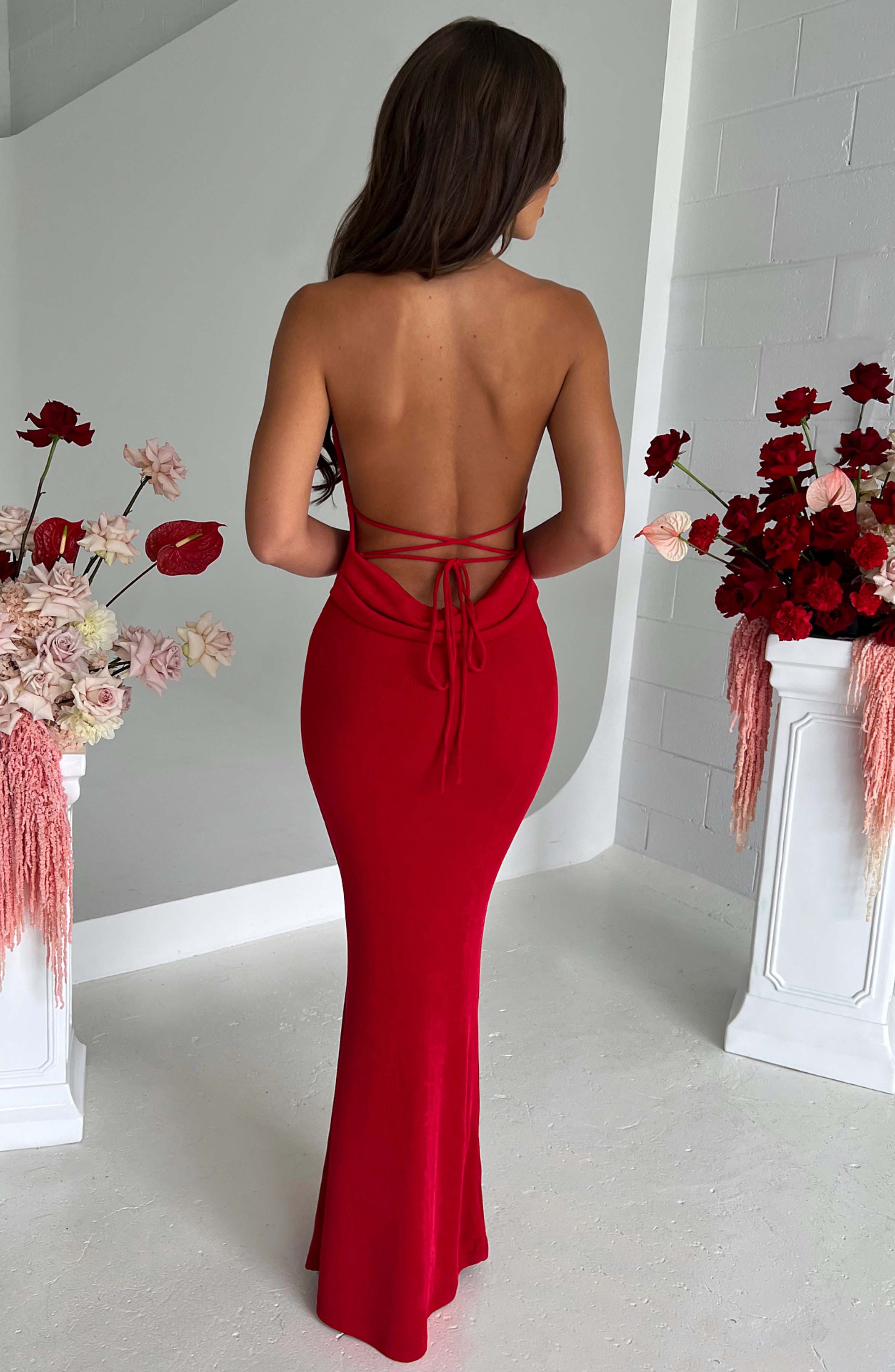 Talisa Maxi Dress - Red - Napalia