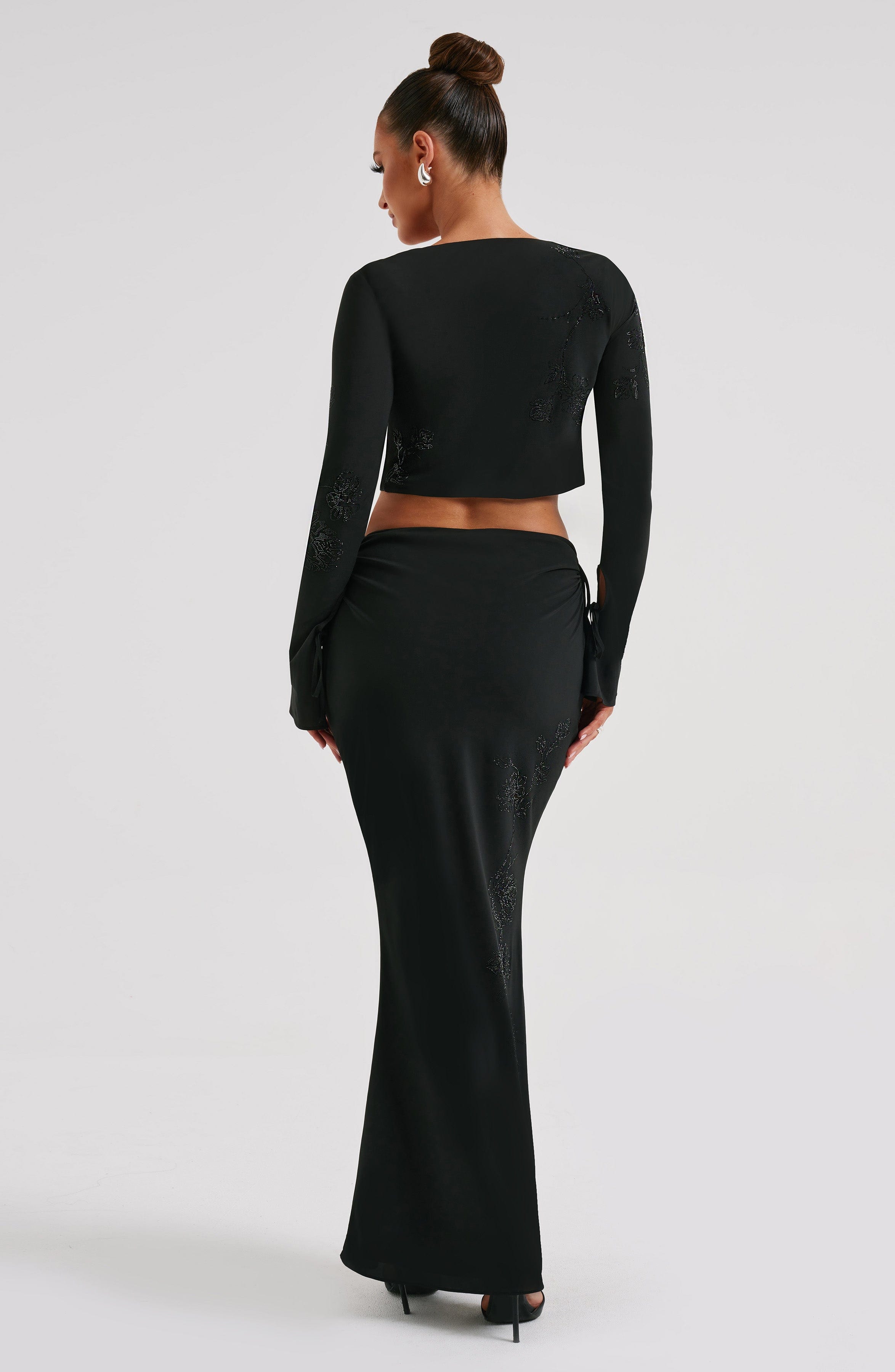 Tana Maxi Skirt - Black - Napalia