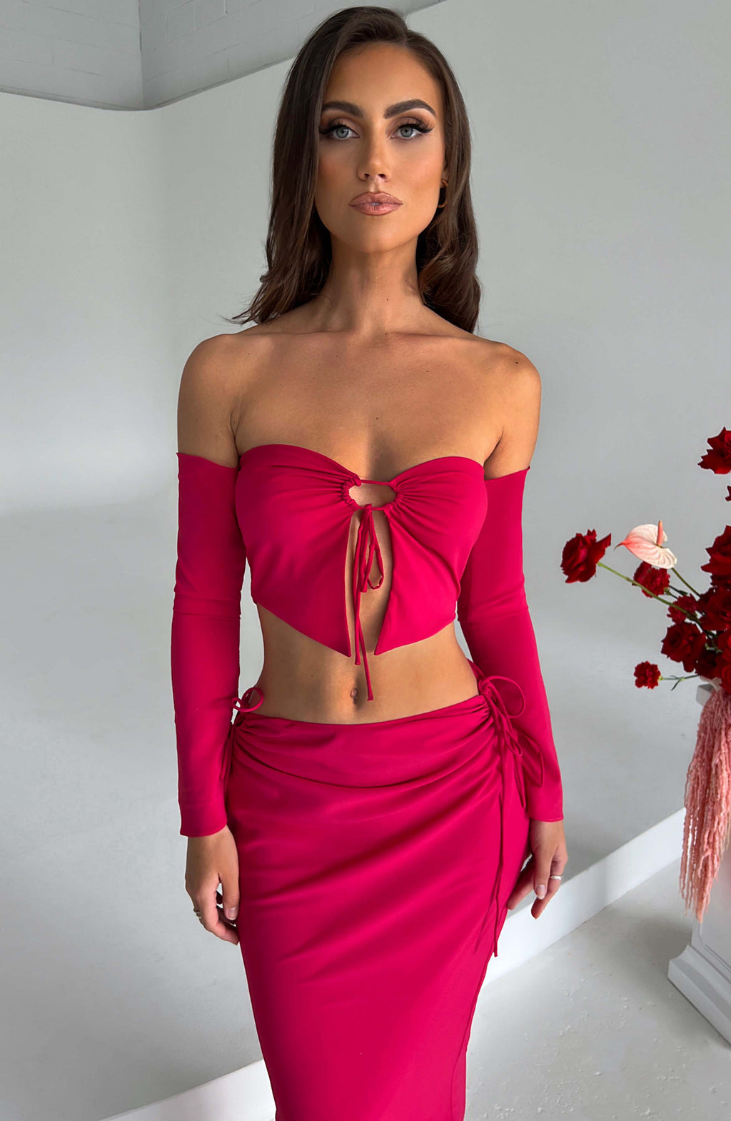 Tana Maxi Skirt - Pink - Napalia