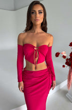 Tana Maxi Skirt - Pink - Napalia