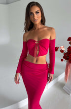 Tana Maxi Skirt - Pink - Napalia