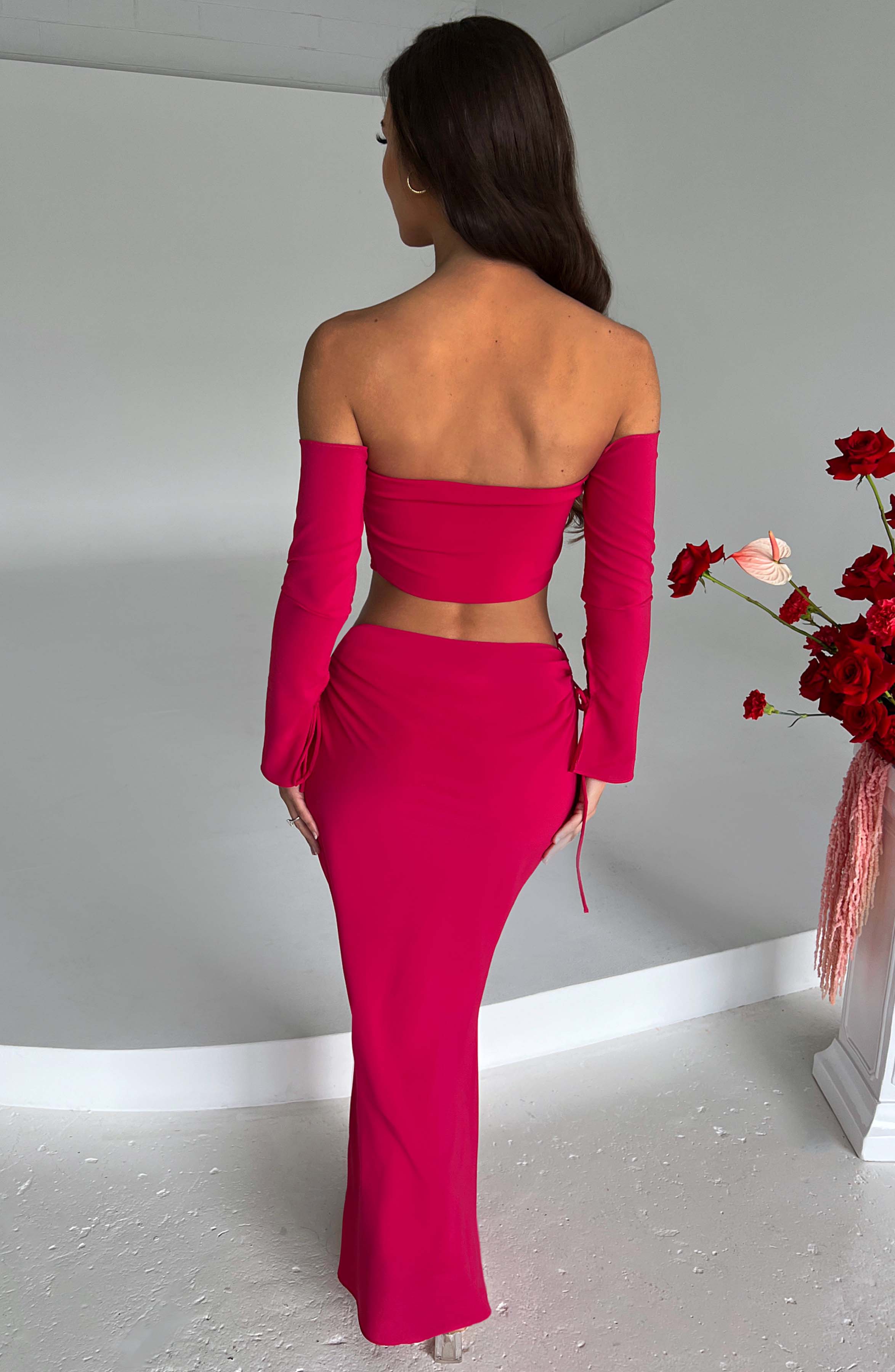 Tana Maxi Skirt - Pink - Napalia