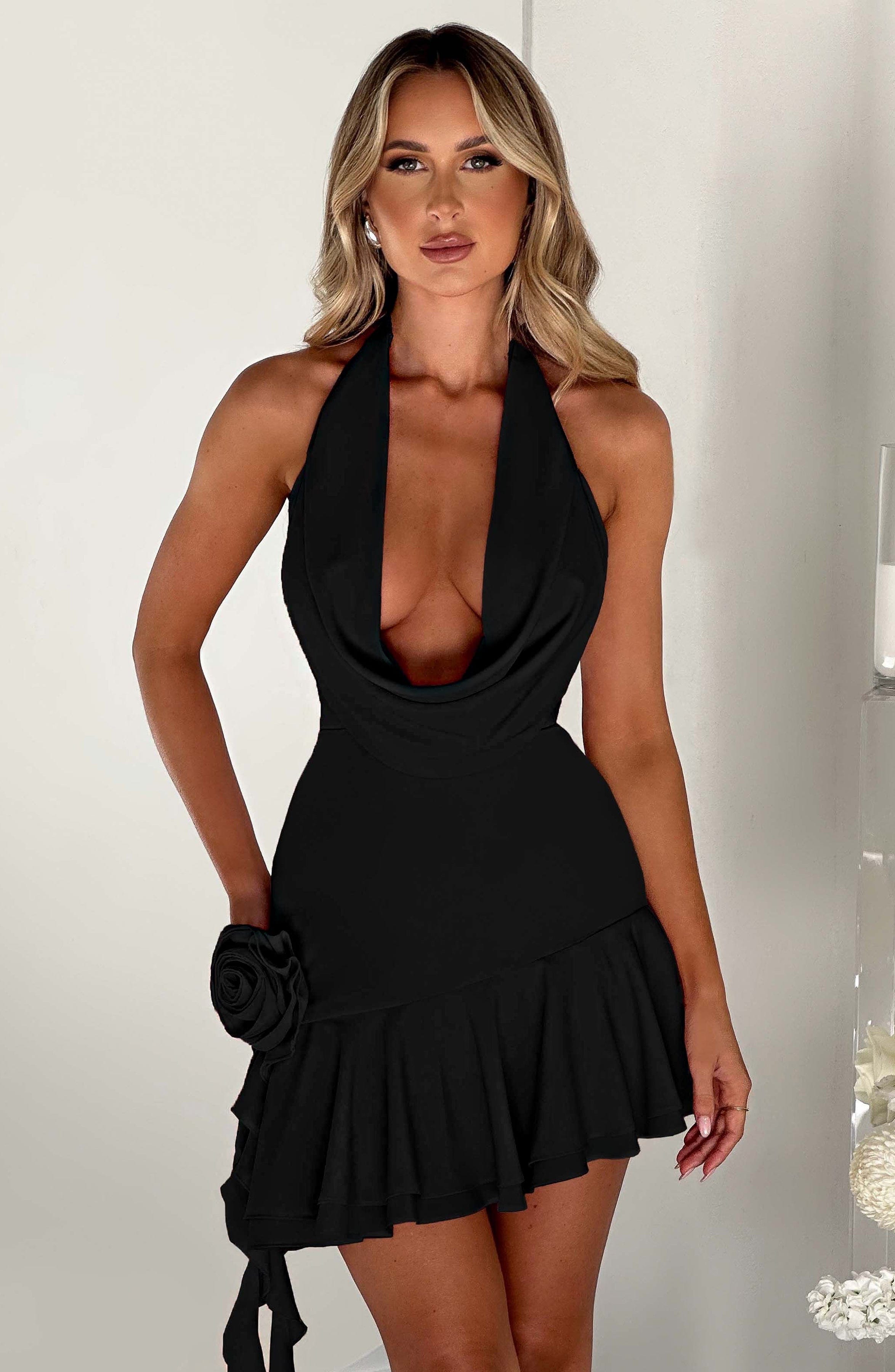 Tash Mini Dress - Black - Napalia