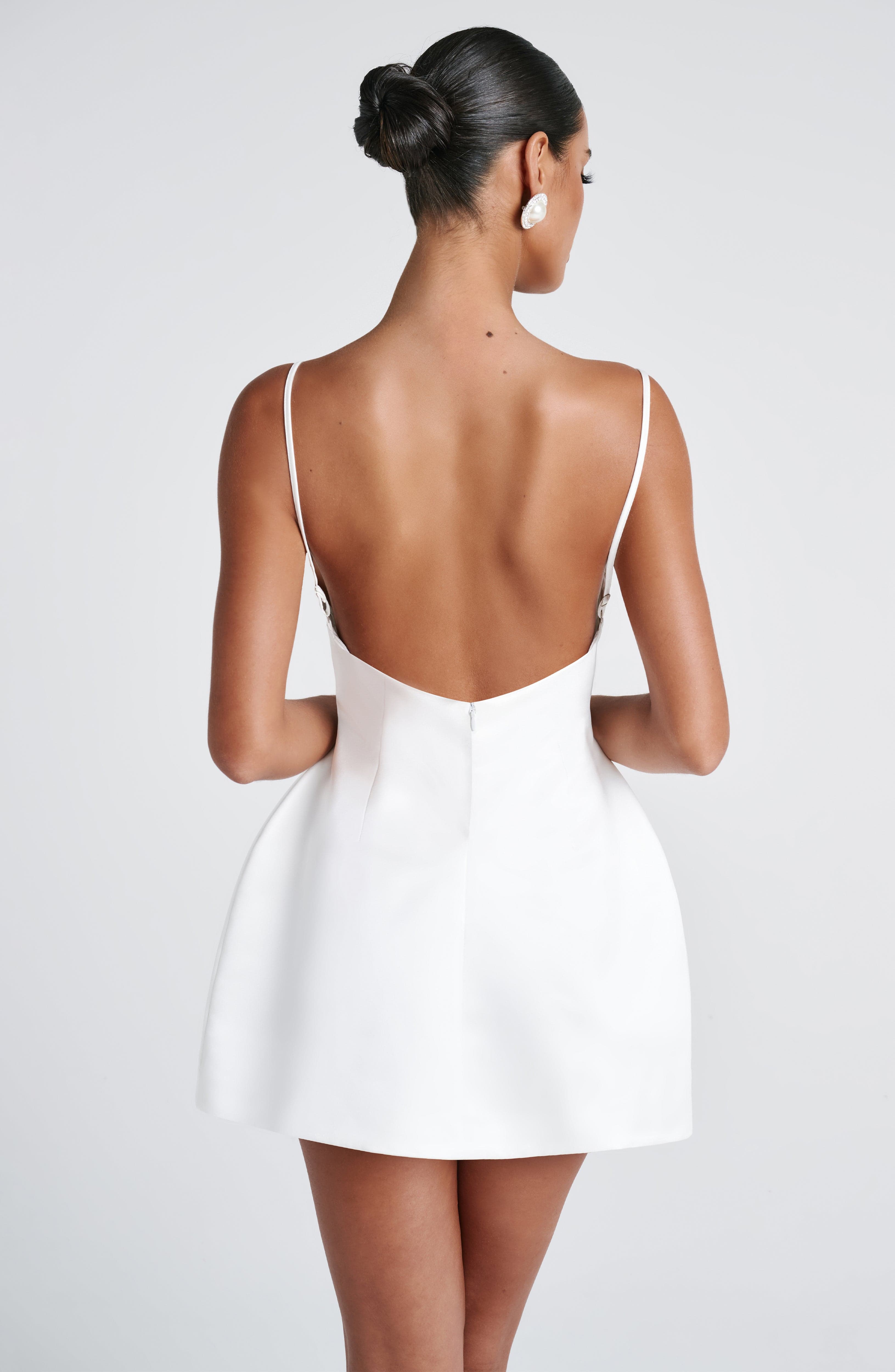 Tate Mini Dress - Ivory - Napalia