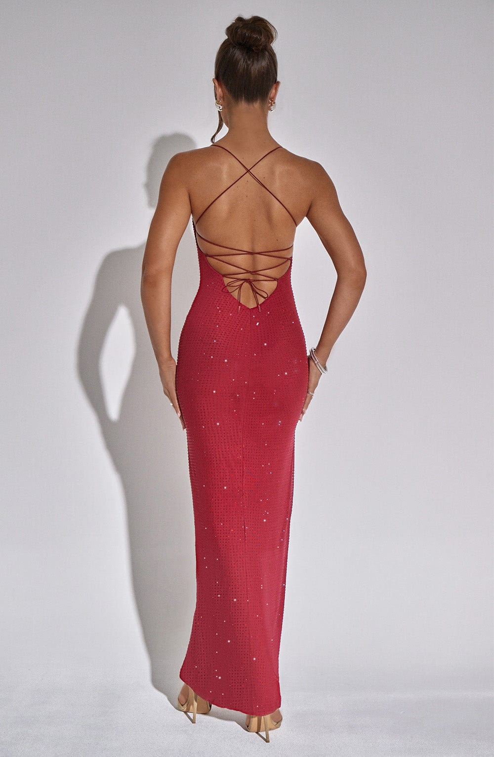 Tatum Maxi Dress - Red - Napalia
