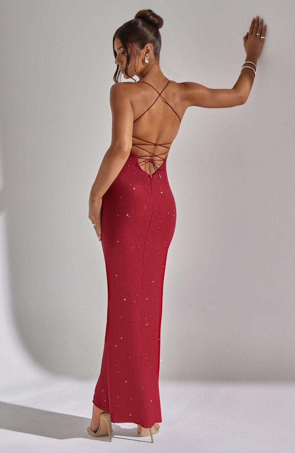 Tatum Maxi Dress - Red - Napalia