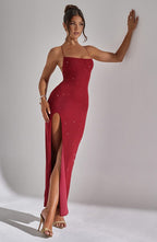 Tatum Maxi Dress - Red - Napalia