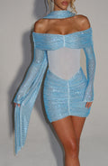 Tavia Scarf - Aqua - Napalia