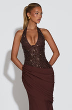 Taylor Gown - Plum Brown - Napalia