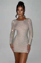 Tennesse Mini Dress - Nude - Napalia
