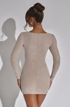 Tennesse Mini Dress - Nude - Napalia