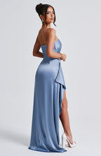 Tian Maxi Dress - Dusty Blue - Napalia
