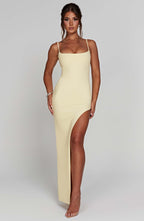 Tiarne Maxi Dress - Lemon - Napalia