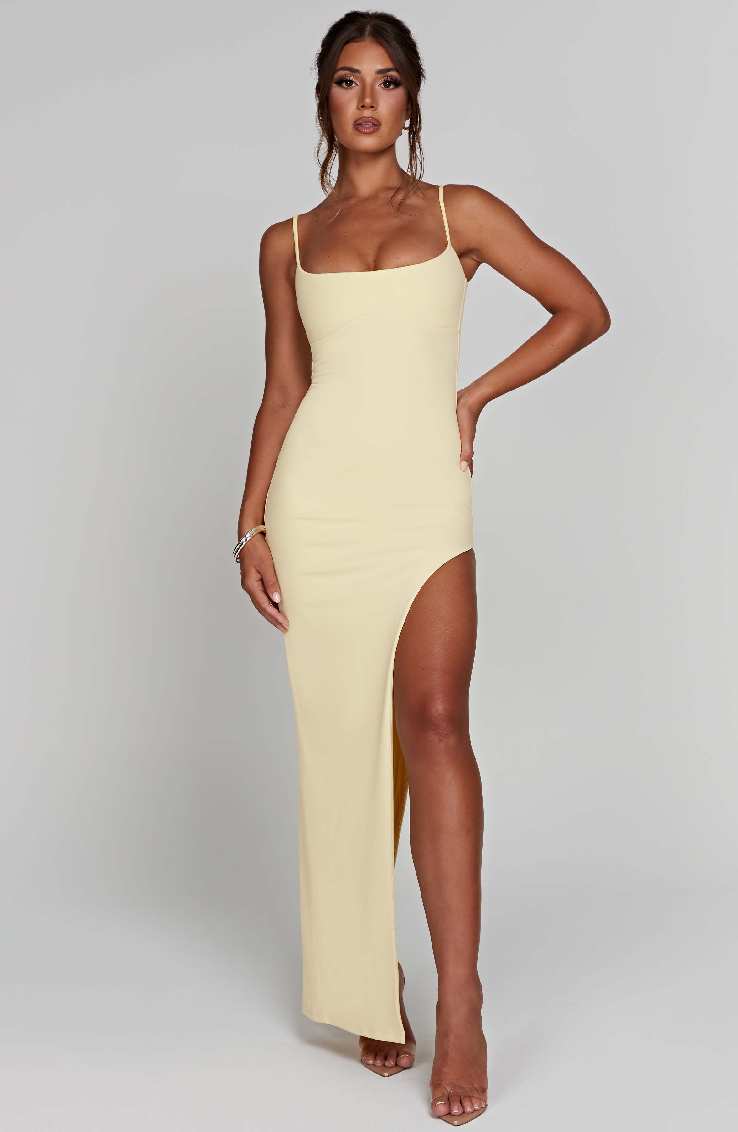 Tiarne Maxi Dress - Lemon - Napalia