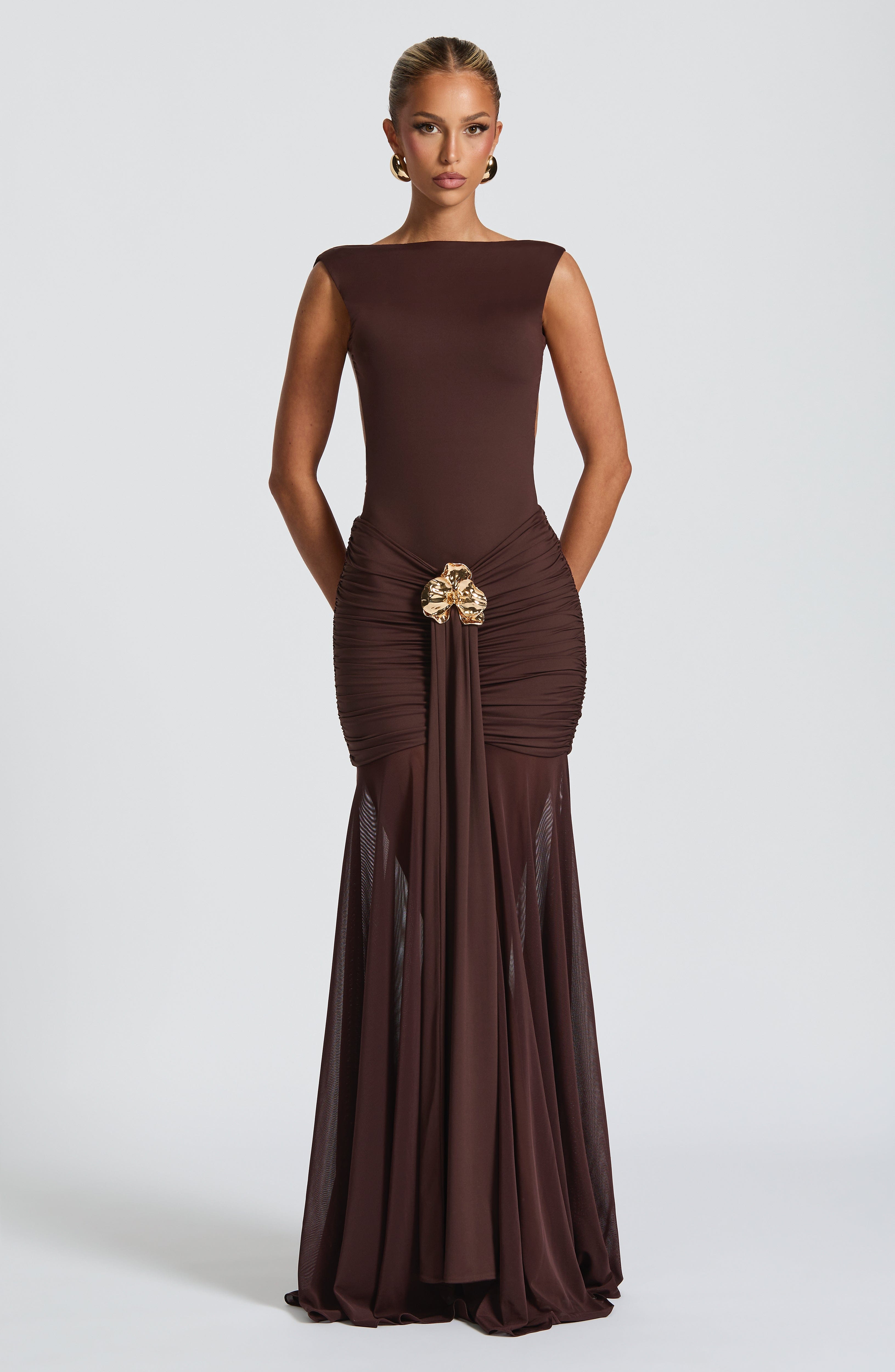 Tori Bodysuit - Plum Brown - Napalia