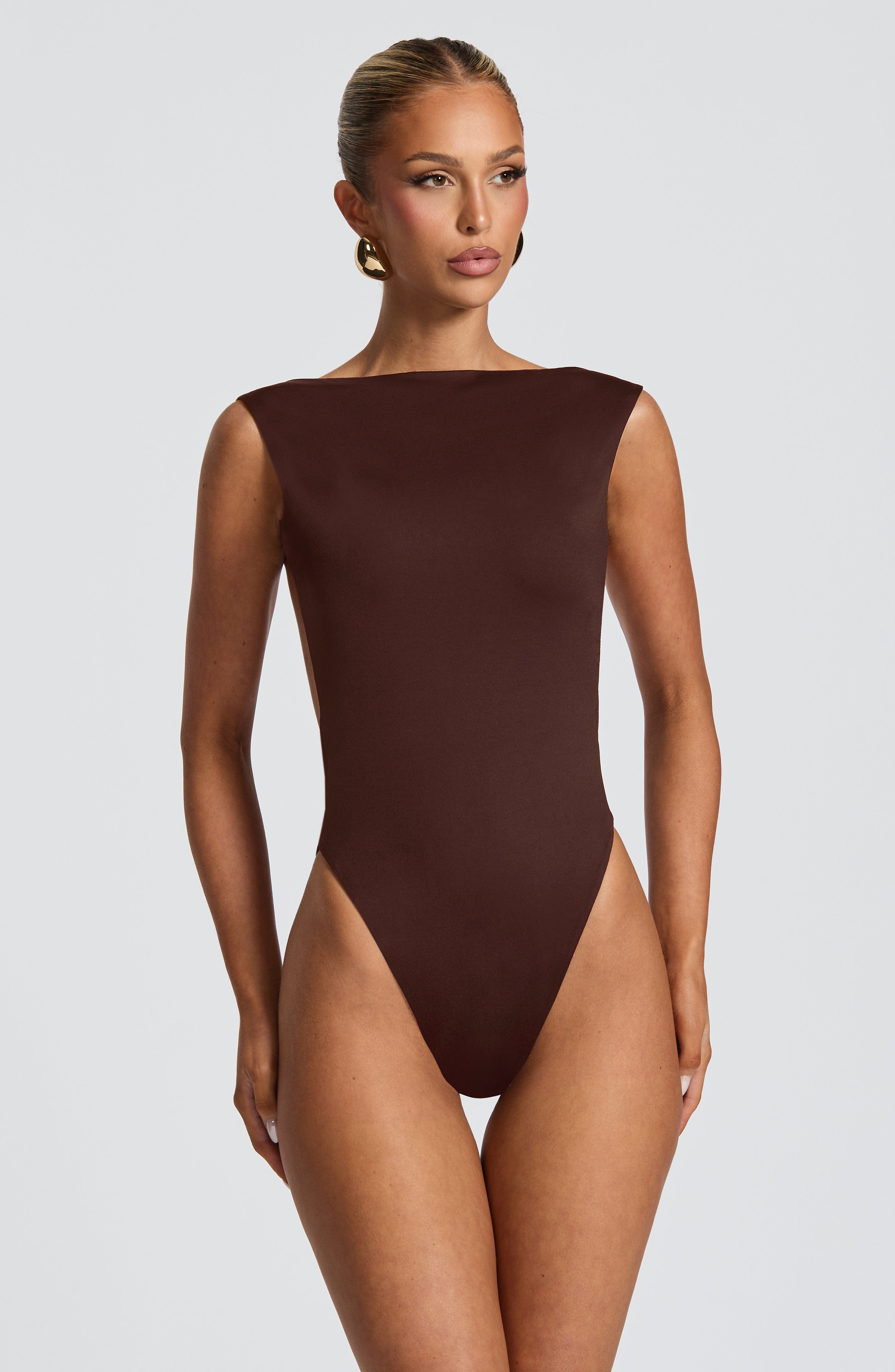 Tori Bodysuit - Plum Brown - Napalia