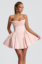 Trinity Mini Dress - Blush - Napalia