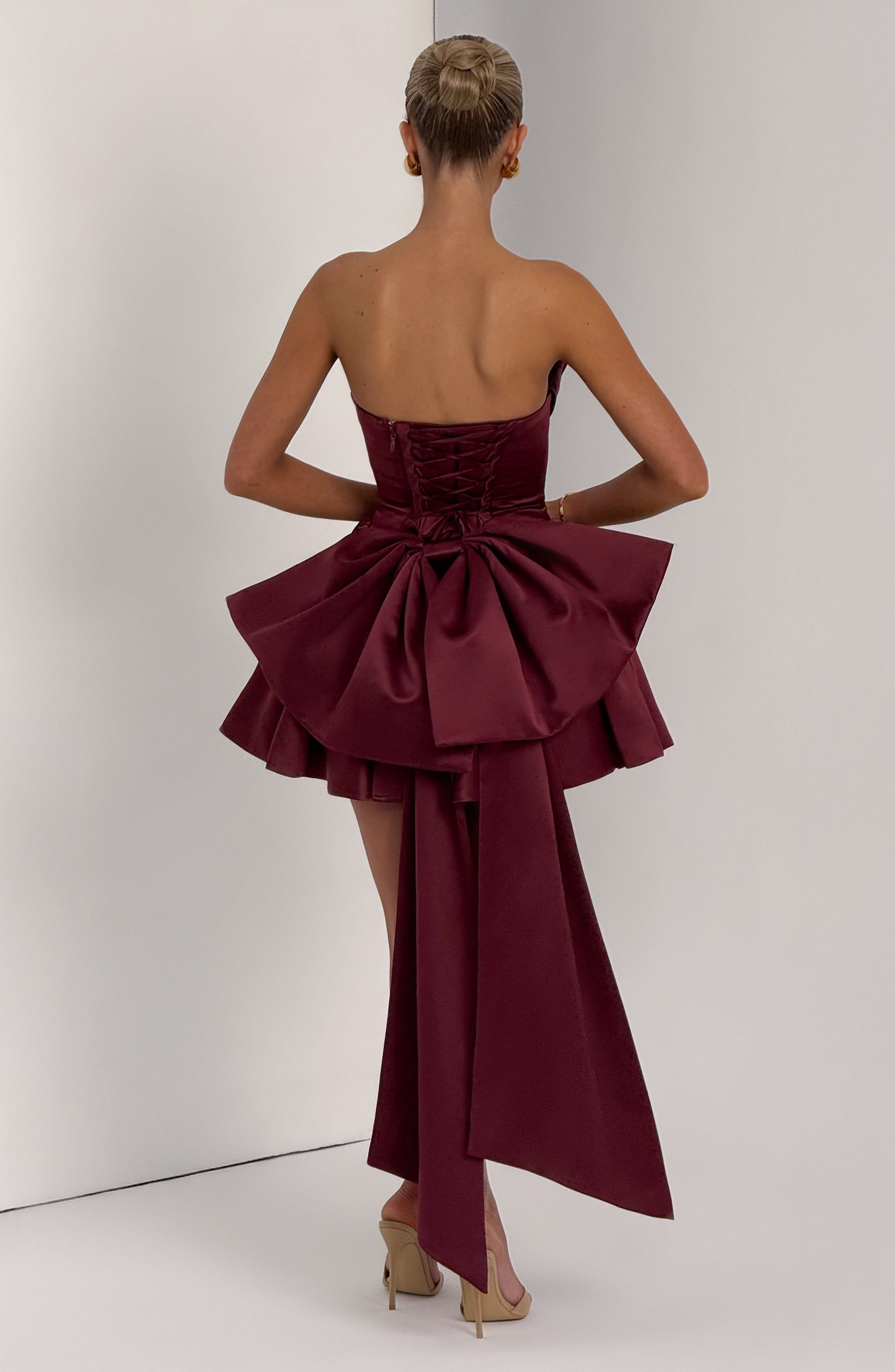 Trinity Mini Dress - Cherry Lacquer - Napalia