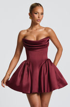 Trinity Mini Dress - Cherry Lacquer - Napalia