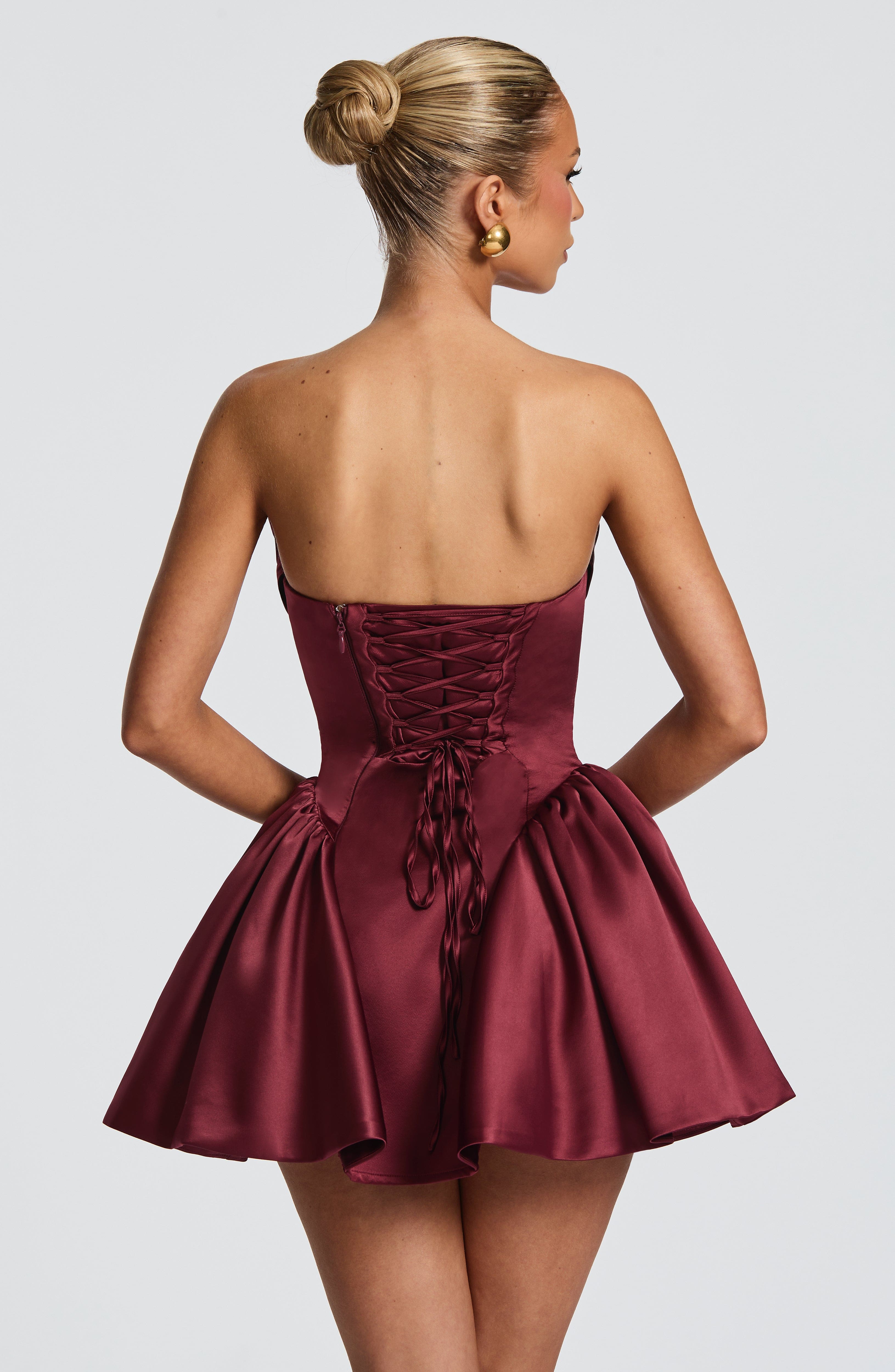 Trinity Mini Dress - Cherry Lacquer - Napalia