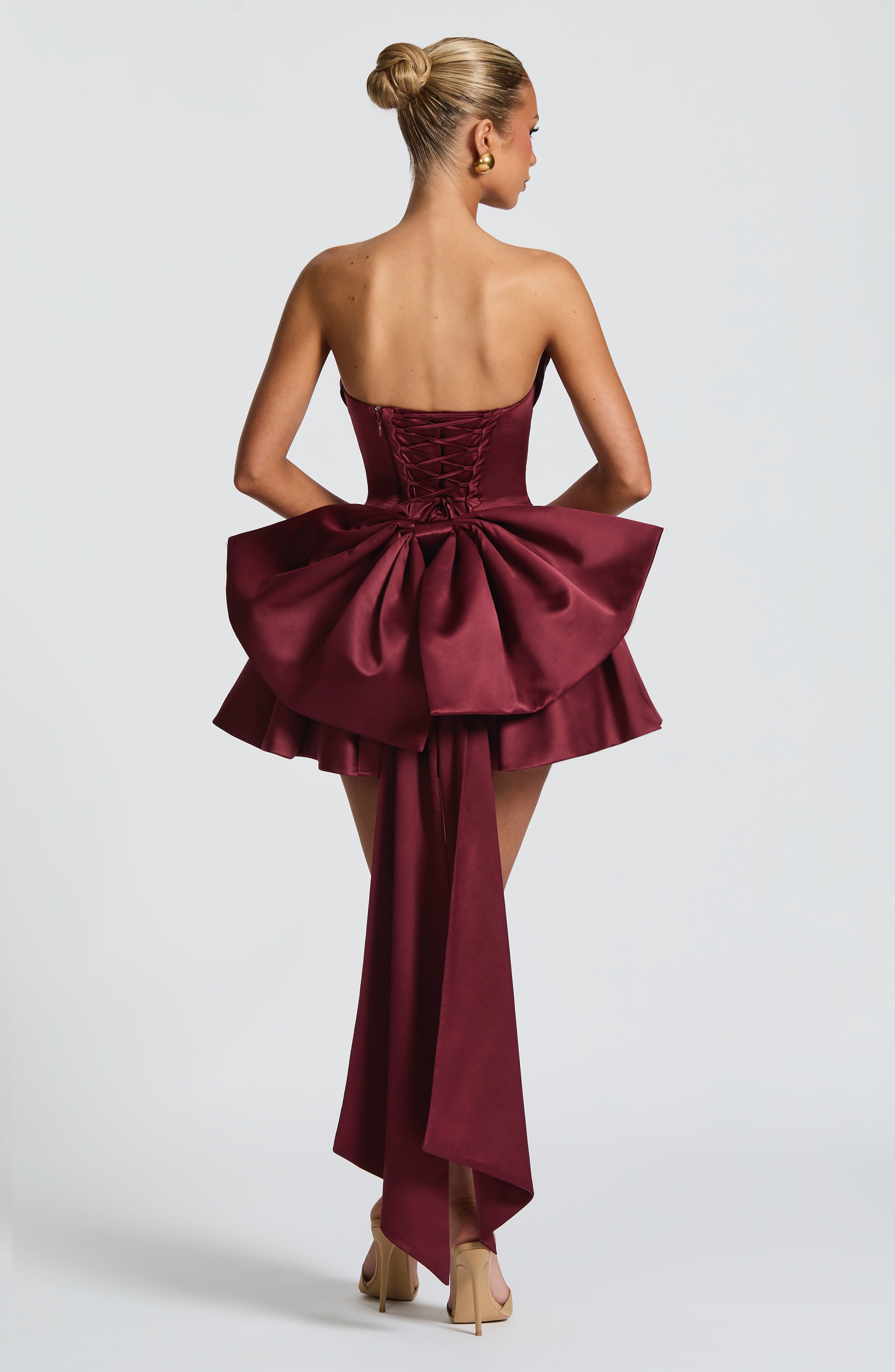Trinity Mini Dress - Cherry Lacquer - Napalia