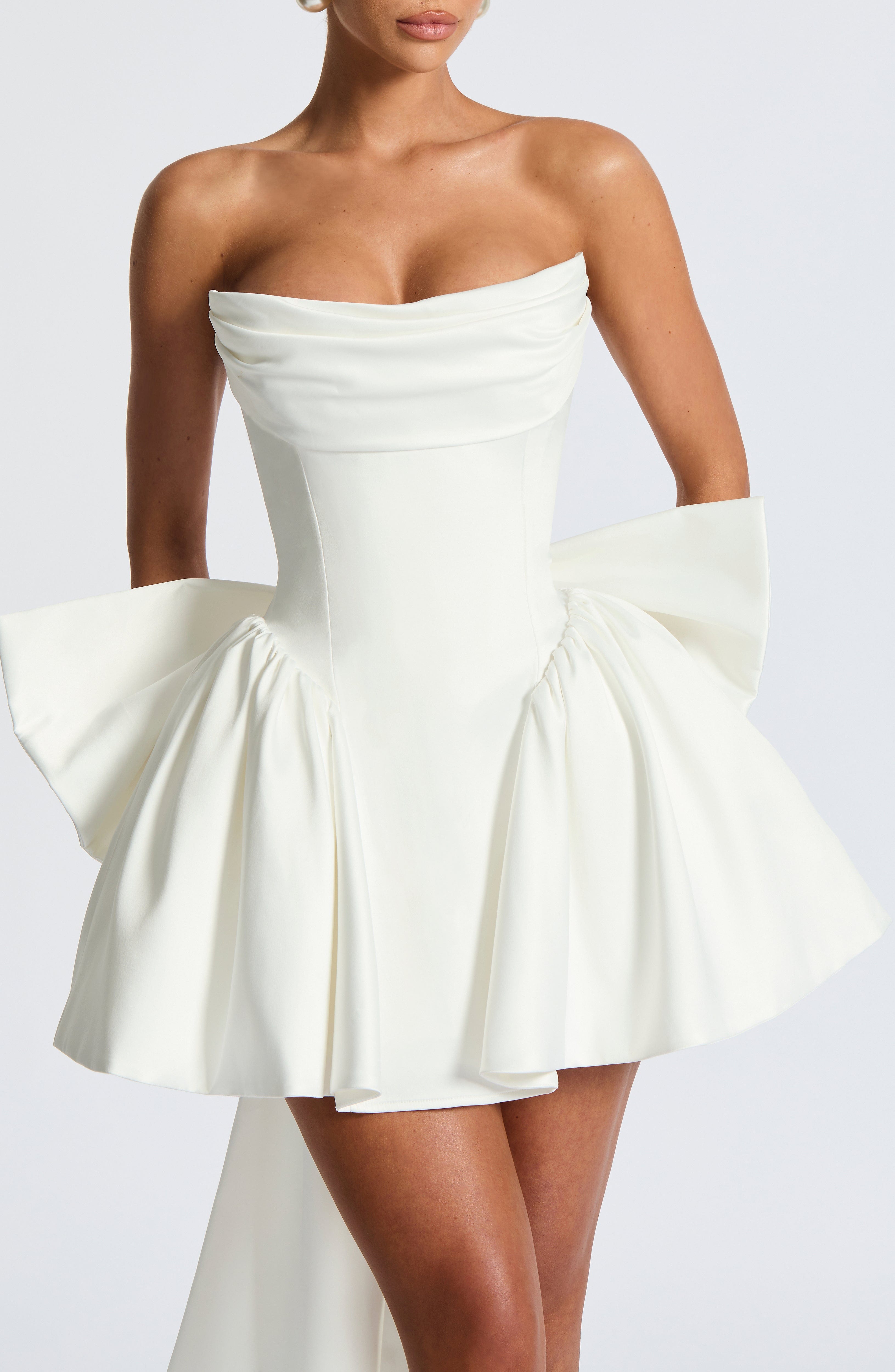 Trinity Mini Dress - Ivory - Napalia
