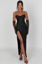 Trixie Maxi Dress - Black Sparkle - Napalia