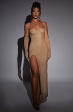Trixie Maxi Dress - Gold Sparkle - Napalia