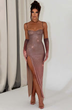 Trixie Maxi Dress - Sparkle Ombre Print - Napalia