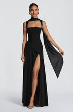 Tullulah Maxi Dress - Black - Napalia