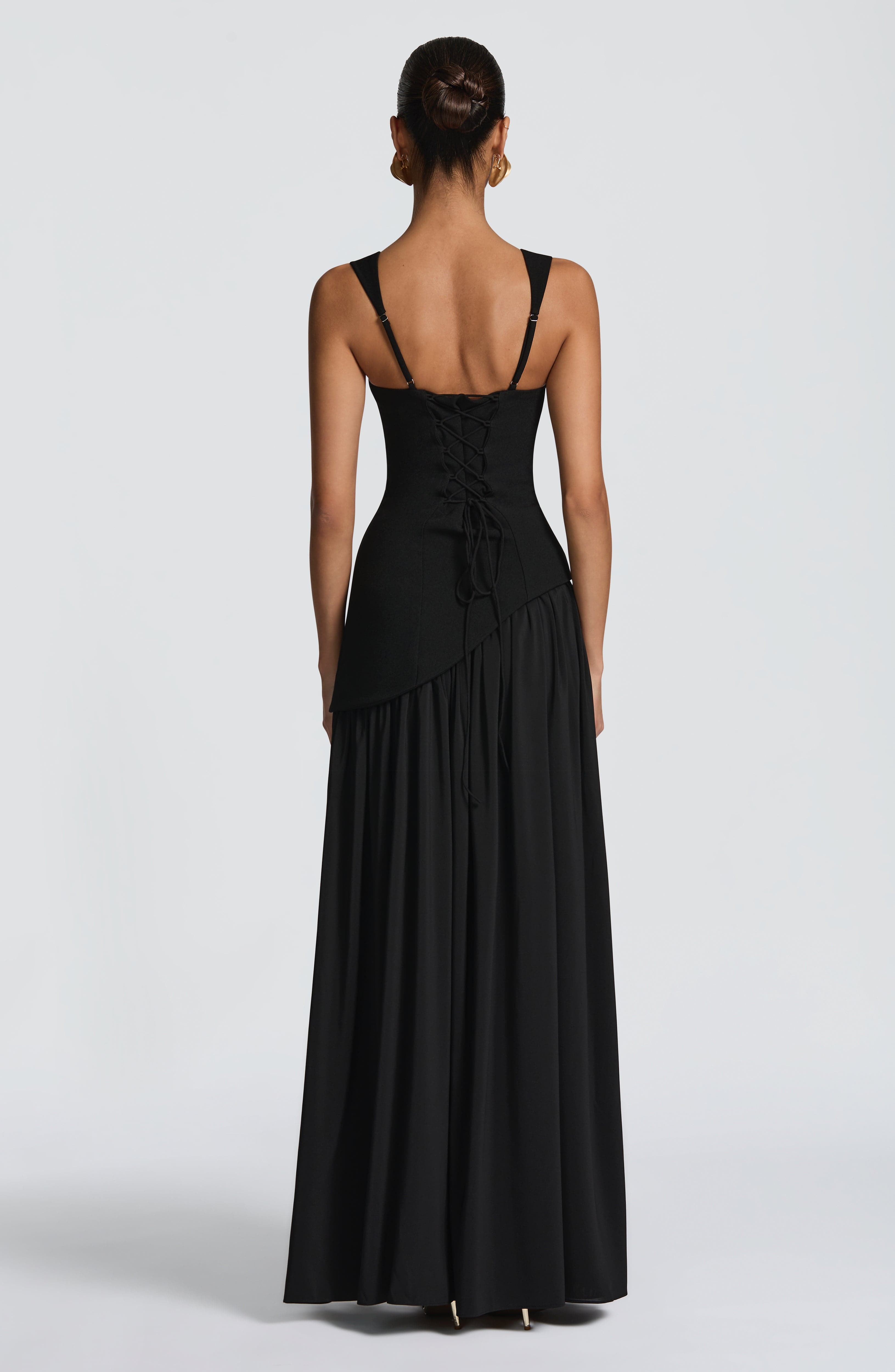 Tullulah Maxi Dress - Black - Napalia