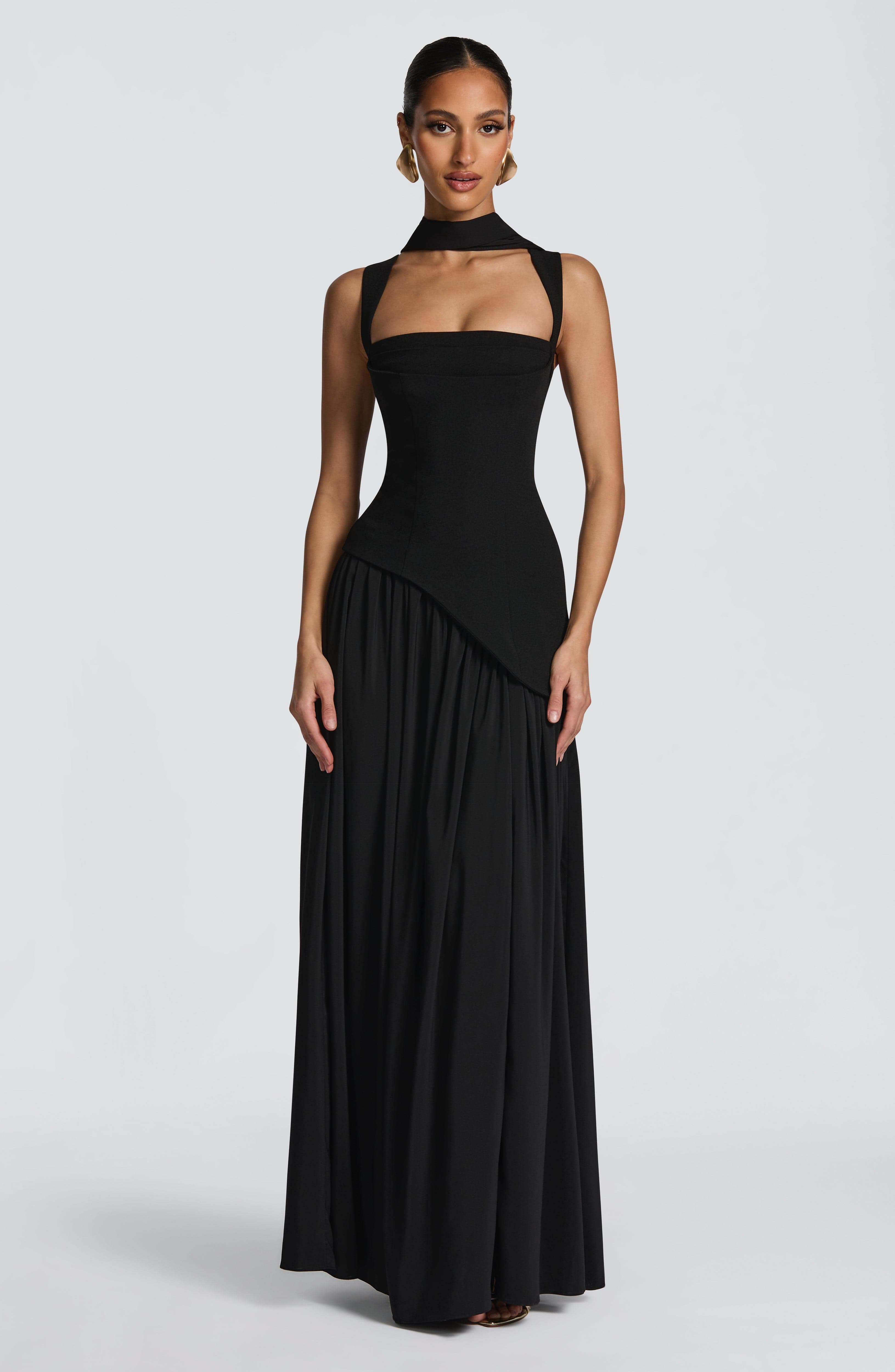 Tullulah Maxi Dress - Black - Napalia