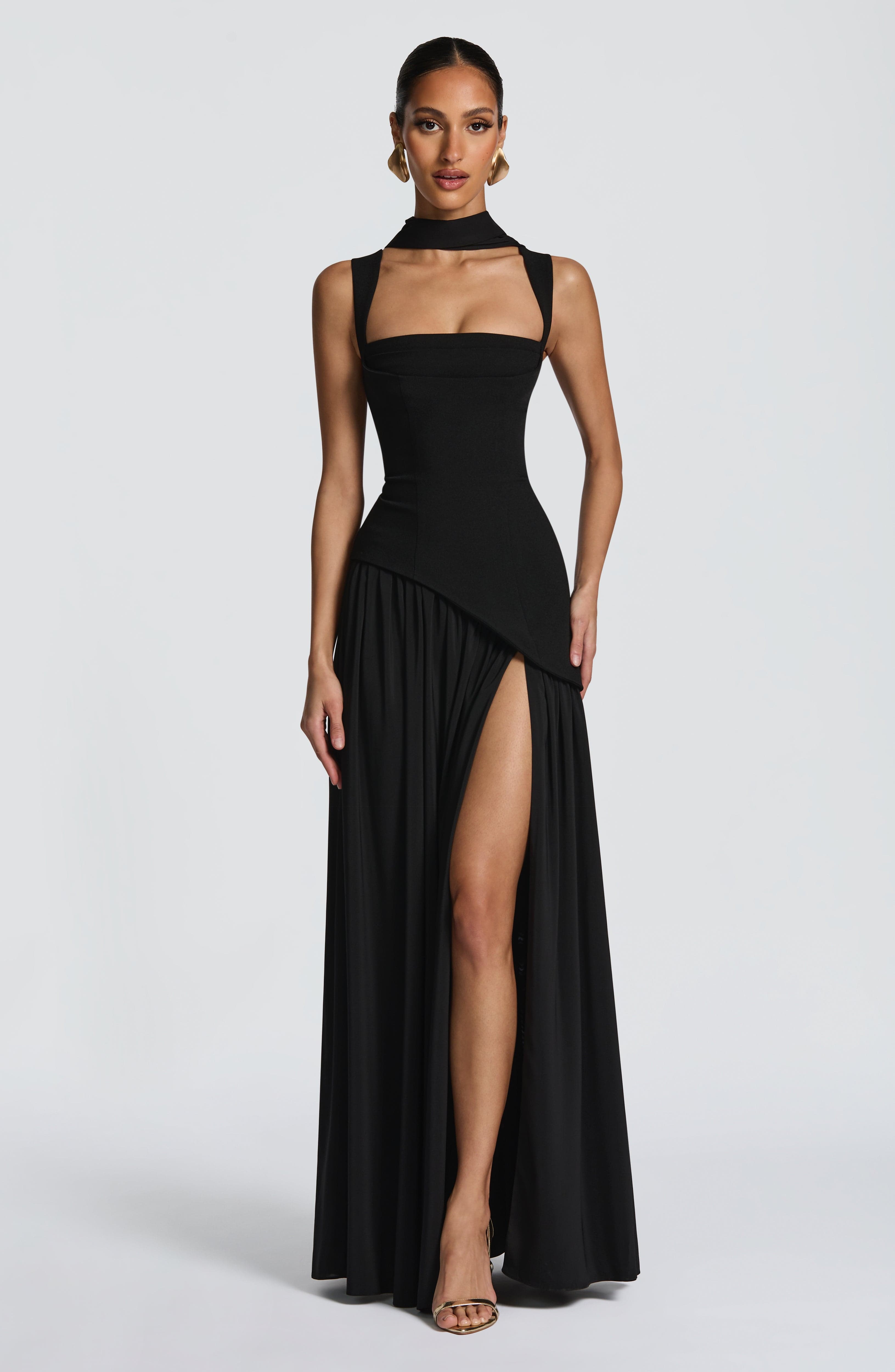 Tullulah Maxi Dress - Black - Napalia